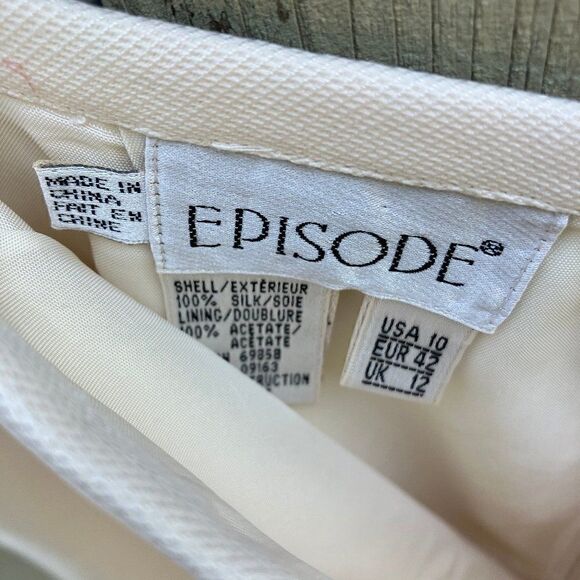 EPISODE  10 Preppy 100% Silk Fully Lined Skirt - Picture 4 of 8